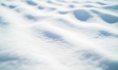 Obraz premium Serene Winter Snow Texture with Soft Sunlight and Gentle Shadows : Generative AI