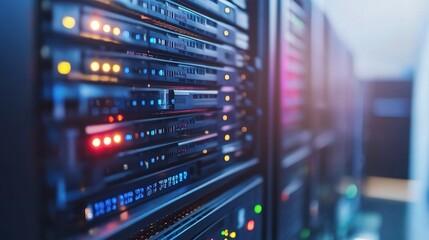 Naklejka premium Data Management Professionals Working with Database Systems