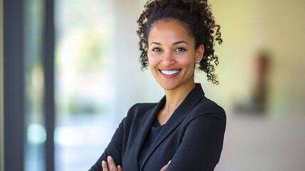 Confident Businesswoman with a Bright Smile