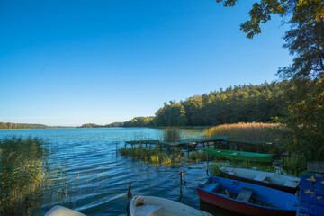 Obraz premium boat on the lake