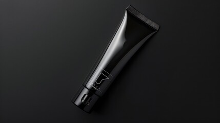 Black Tube of Facial Cream with White Logo