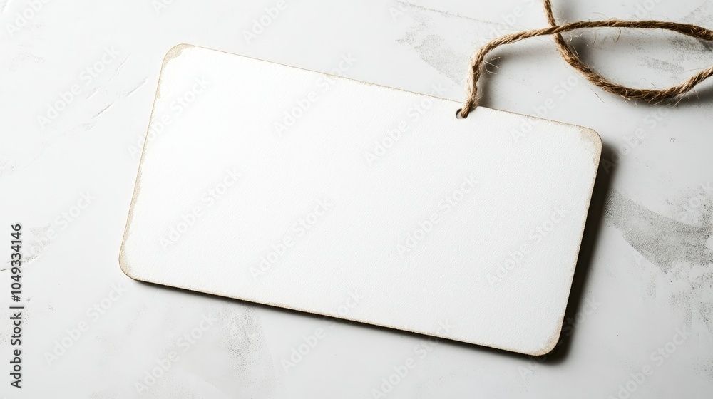 Poster digital png of a blank label, styled for flexibility on a transparent background, ready for customiz