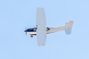 Aerial view of a small plane flying in Turkey © alicobanoglu