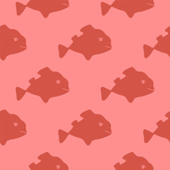 seamless pattern with fishes