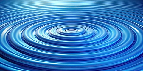 Blue concentric rings with ripple effect render , blue, concentric, rings, ripple, effect,render,texture, circle, abstract