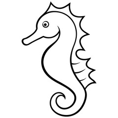 illustration of a sea horse