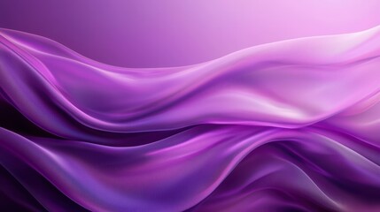 Fototapeta premium Ethereal purple fabric waves creating a dreamy atmosphere