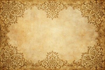 Vintage parchment texture with intricate paper cuts and designs, hand-cut paper, antique look, refined craftsmanship, intricate pattern