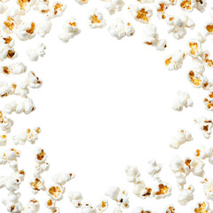 Fototapeta premium PNG Popcorns background snack white.