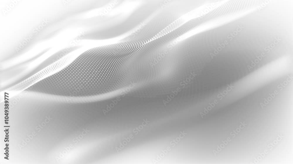 Aufkleber an abstract background seamless loop representation of white waves featuring fluid lines and intrica