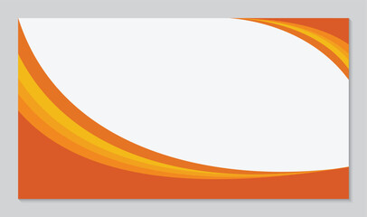 Obraz premium Simple curved abstract background in orange color