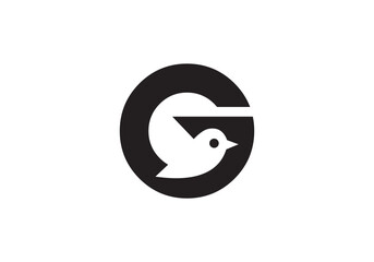this is Sparrow and English capital letter logo design