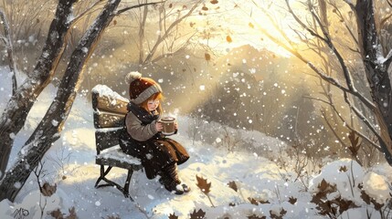 Winter Warmth: A Moment of Serenity