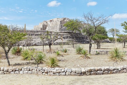 The ruins of Canada de la Virgen, home to one of the northernmost pyramids in Mexico