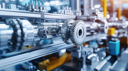 A machine with gears and a large gear in the middle