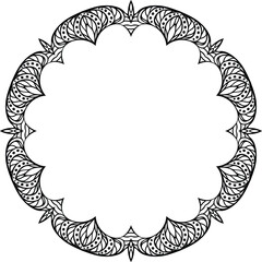 Mandala Artists Circular Pattern in Form of Mandala With Flower for Henna, Mehndi, Tattoo, Decoration Decorative Ornament in Ethnic Oriental Style.