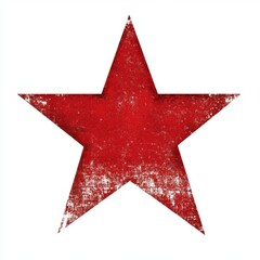 Obraz premium Red star isolated over plain background