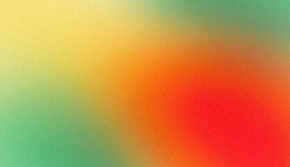 Soft warm colors gradient texture background. Smooth orange green yellow red color grainy backdrop design, noisy texture colors website header, summer poster design