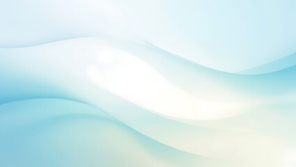 Naklejka premium Abstract soft blue background with wave. Generative Ai.