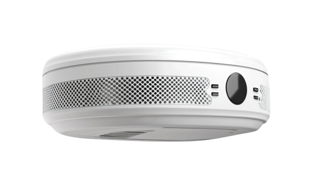 Air conditioner remote control with a white filter isolated on a clean background, showcasing technology and photography equipment