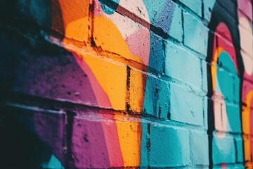 Fototapeta premium Vibrant Graffiti Artwork with Bold Colors and Styles