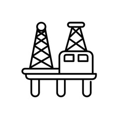 Oil icon symbol vector image Illustration
