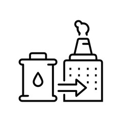 Oil icon symbol vector image Illustration
