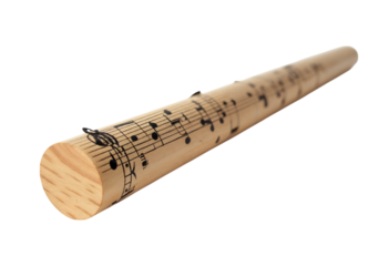 flute on white background