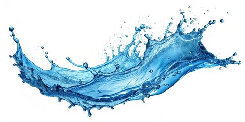 A dramatic water splash in motion, frozen in time, capturing the fluid dynamics of nature's artistry