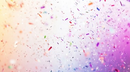 Obraz premium Sparkling abstract New Year background with colorful fireworks and confetti, isolated on white