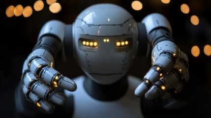 Fototapeta premium Innovative robot design captivates with futuristic features and unmatched technology integration