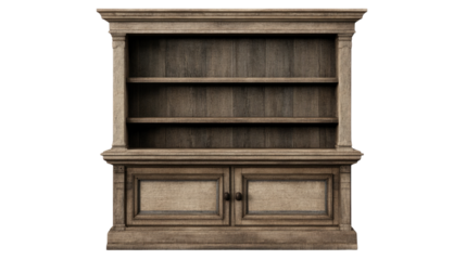 A collection of vintage wine bottles displayed on a wooden shelf in a cozy kitchen cabinet