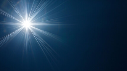 Obraz premium Bright light radiating in clear blue sky creates stunning visual effect