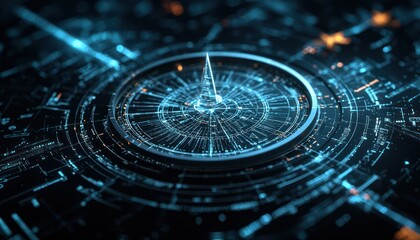 Vision shaping and strategic insights supported by digital compass in business.