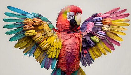 Obraz premium Macaron Parrot