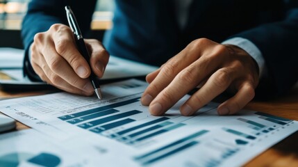 Environmental, social, and governance (ESG): Business analyzing ESG metrics for investment purposes