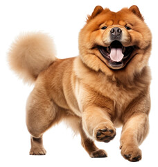PNG Happy smiling dancing chow chow mammal animal dog.