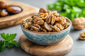 Obraz premium Walnuts: The Healthy Fat-Fueled, Joint-Lubricating Indulgence That's Taking the Snack World by Storm