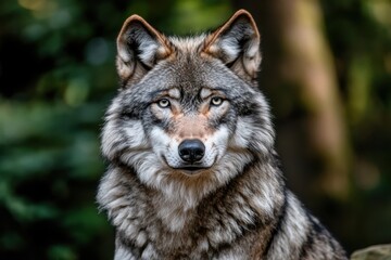 Obraz premium a wolf isolated on white 