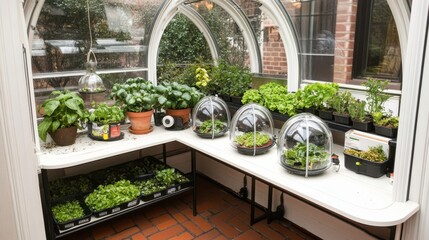 Transform your indoor space with a lush greenery explore the benefits of home gardening in a sunlit greenhouse
