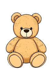 Fototapeta premium teddy bear on white