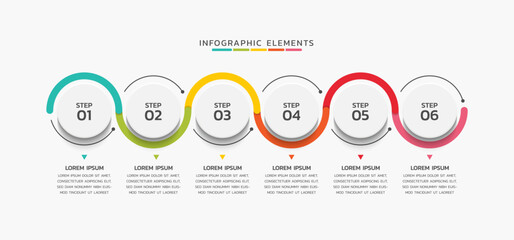 Business infographic template design