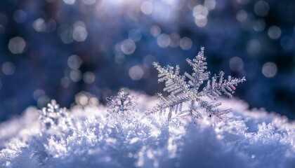 雪の結晶、霜、冬の景色4