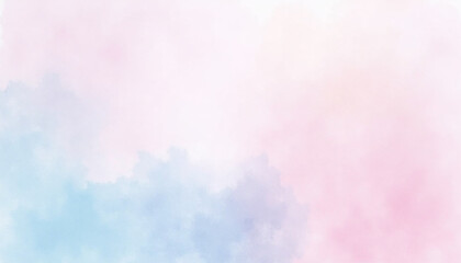 Watercolor gradient background, soft blend of pastel pink and blue tones with subtle textures, calming and airy