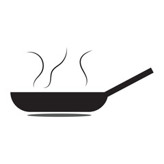 Frying Pan Icon. Frying pan vector in white background.