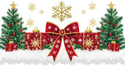 Celebrate the joy of christmas with festive decorations and cheerful gifts under the tree