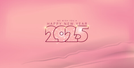 A vibrant wallpaper celebrating the arrival of the New Year 2025