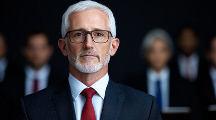 Executive Portrait: Confident Senior Businessman 