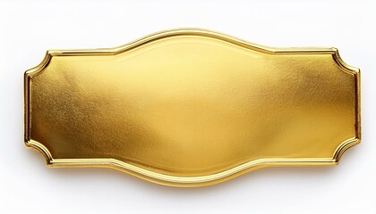 Blank gold plaque for your text