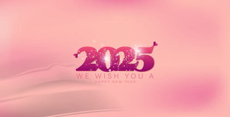 A vibrant wallpaper celebrating the arrival of the New Year 2025